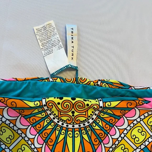 Trina Turk Tunic Coverup & Bikini Bottom Set Swim Beach - Picture 11 of 16